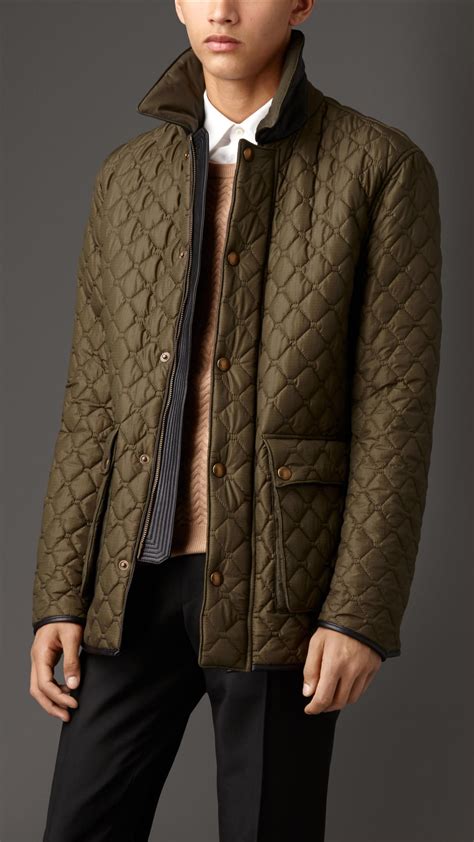 mens burberry field jacket|burberry jacket men's quilted.